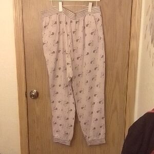 Disney Gray Striped Pajama Pants
